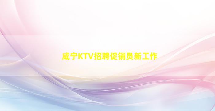 咸宁KTV招聘促销员新工作